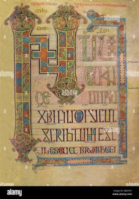  Lindisfarne Gospels! Wspaniała miniatura iluminowana z 7 wieku i mistrzowskie połączenie stylu bizantyjskiego z tradycją celtycką